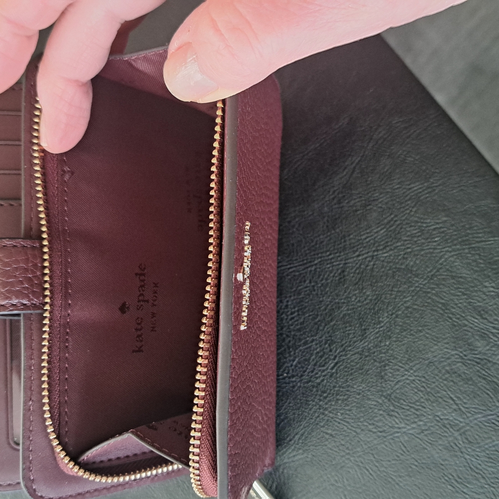 Kate Spade Burgundy Wallet - Picture 4 of 6